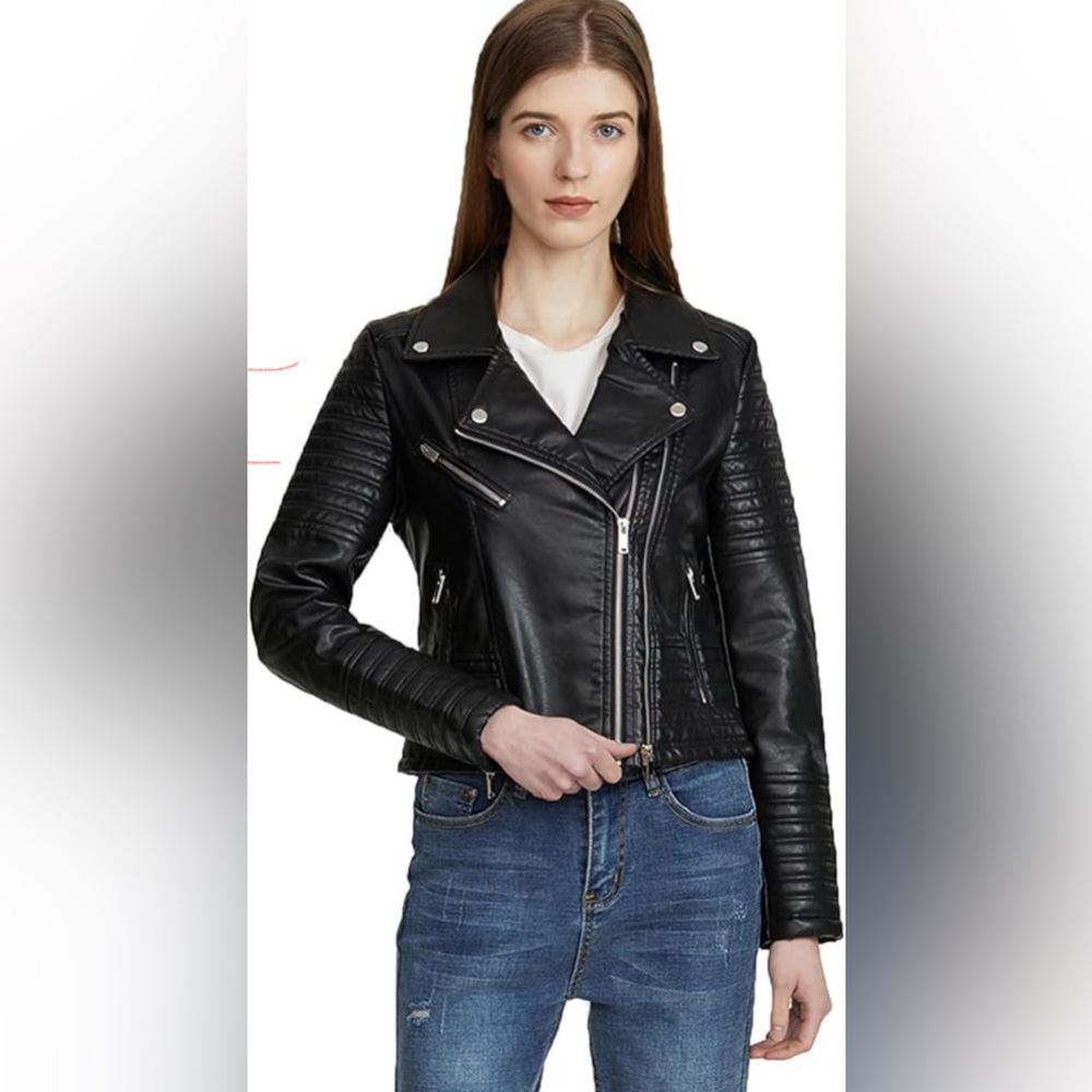 COTTON:ON ‎ Motorcycle  Jacket Viscose Coat Size USA.2  Aus 6